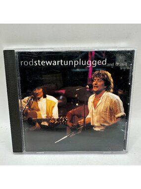 Rod Stewart Unplugged...And Seated CD Album 1993 With Ronnie Wood Warner Bros
